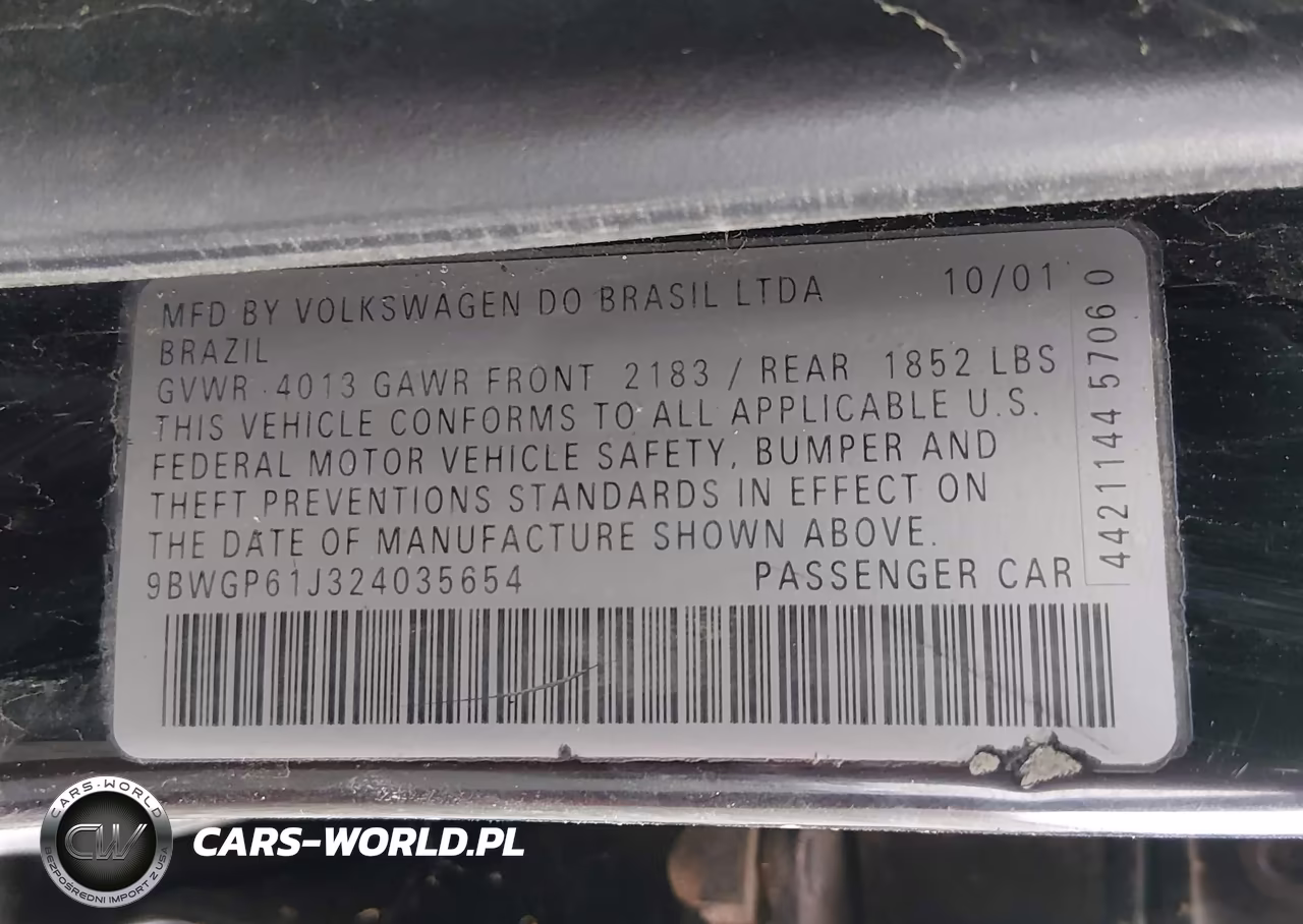 2002 Volkswagen Golf Gls Tdi VIN:9BWGP61J324035654 - 9