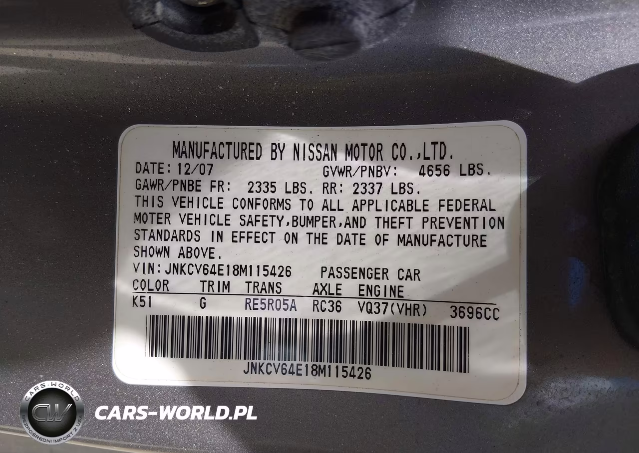 2008 Infiniti G37 Journey VIN:JNKCV64E18M115426 - 9