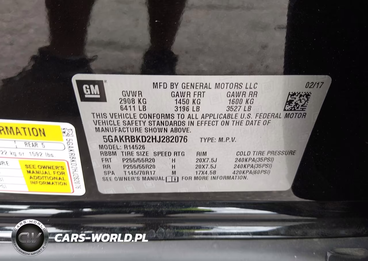 2017 Buick Enclave Leather VIN:5GAKRBKD2HJ282076 - 9