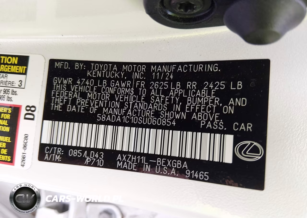 2025 Lexus Es 300H VIN:58ADA1C10SU060854 - 9