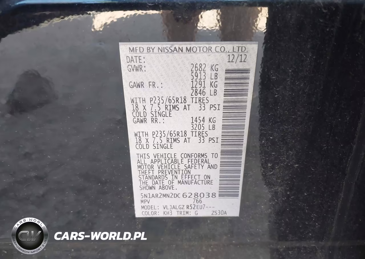 2013 Nissan Pathfinder Sl VIN:5N1AR2MN2DC628038 - 9