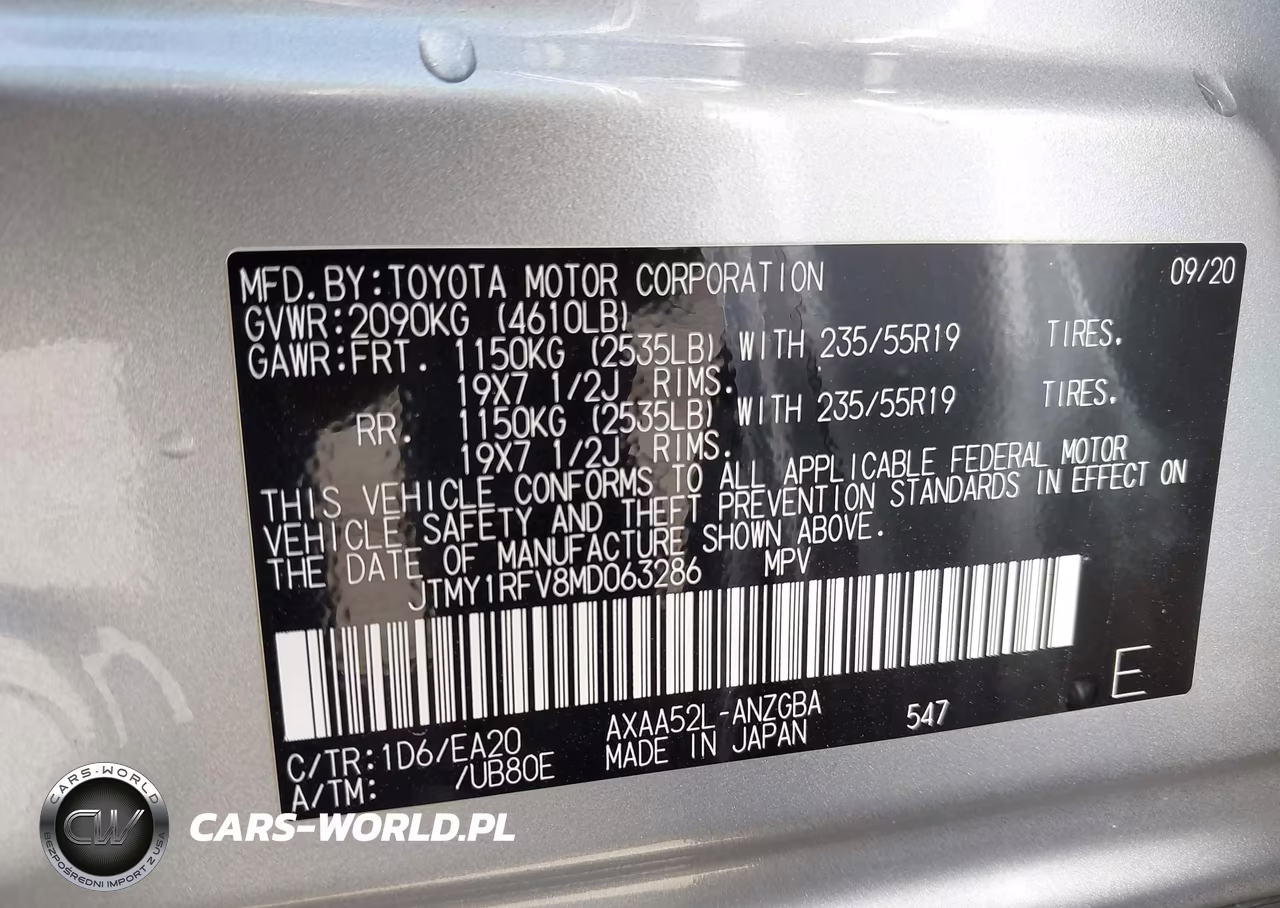 2021 Toyota Rav4 Limited VIN:JTMY1RFV8MD063286 - 9