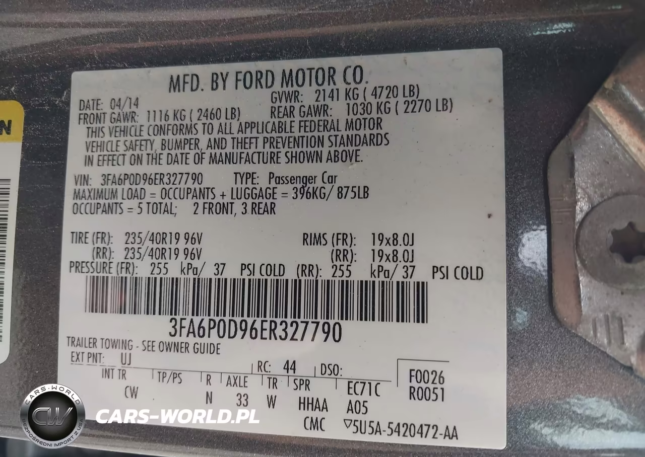 2014 Ford Fusion Titanium VIN:3FA6P0D96ER327790 - 9