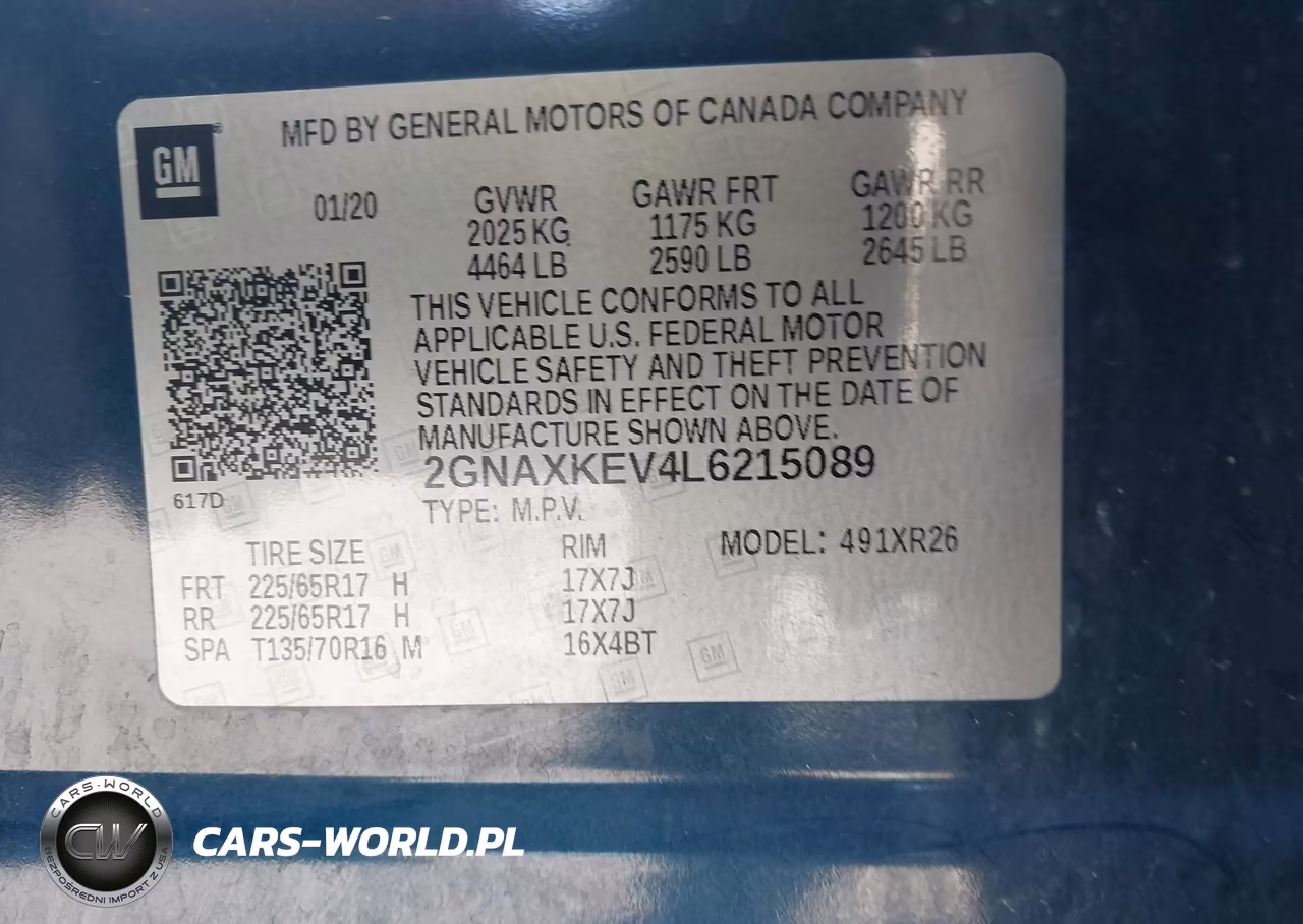 2020 Chevrolet Equinox Fwd Lt 1.5L Turbo VIN:2GNAXKEV4L6215089 - 9