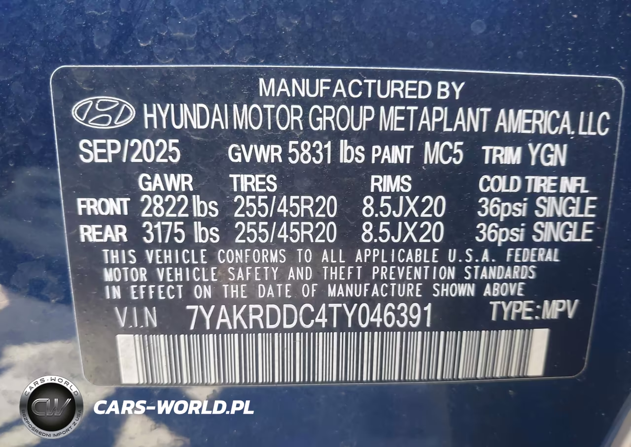 2026 Hyundai Ioniq 5 Limited VIN:7YAKRDDC4TY046391 - 9