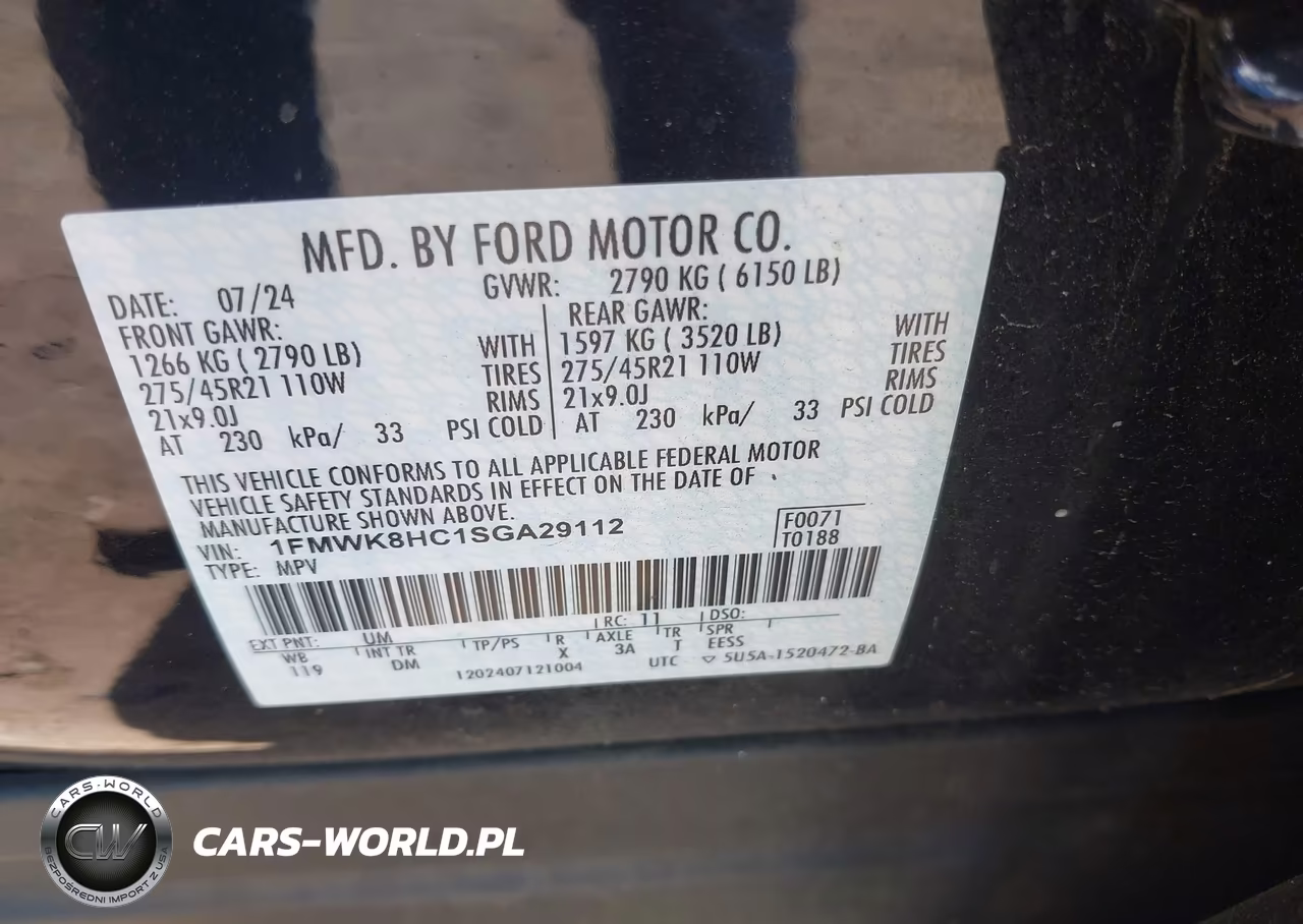 2025 Ford Explorer Platinum VIN:1FMWK8HC1SGA29112 - 9