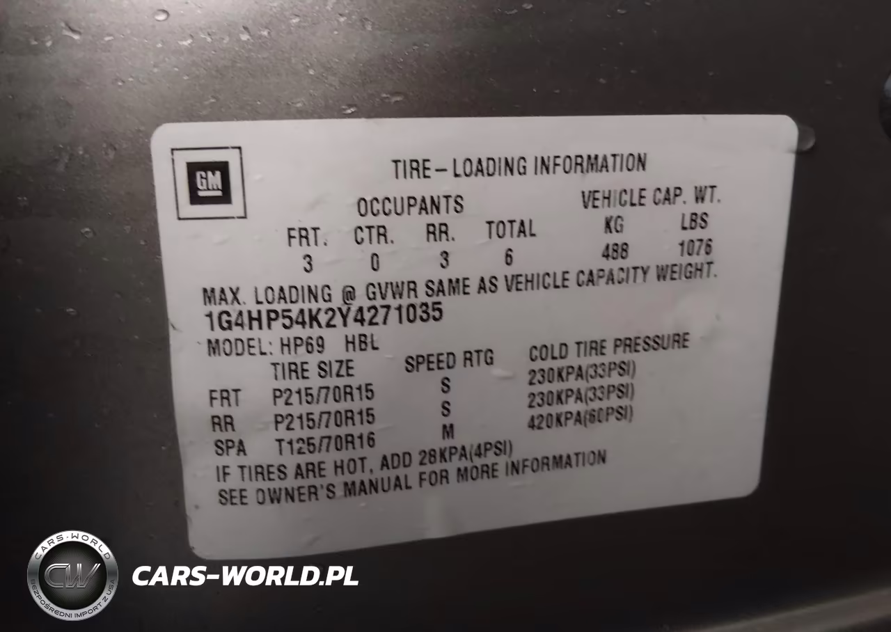 2000 Buick Lesabre Custom VIN:1G4HP54K2Y4271035 - 9