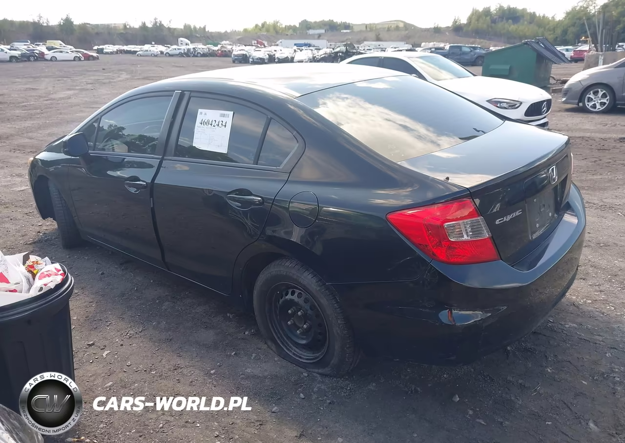 2012 Honda Civic Lx VIN:2HGFB2F50CH334405 - 3