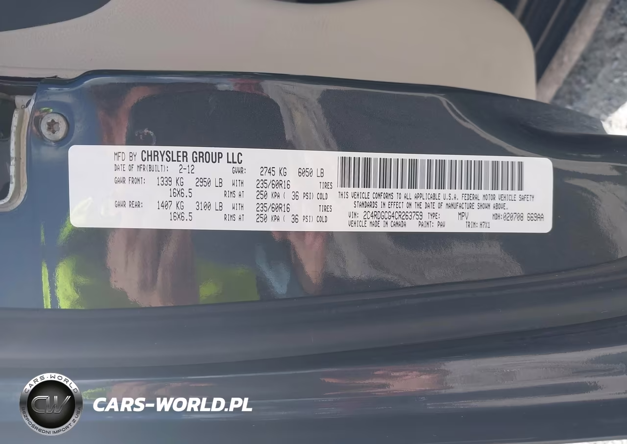 2012 Dodge Grand Caravan Sxt VIN:2C4RDGCG4CR263759 - 9