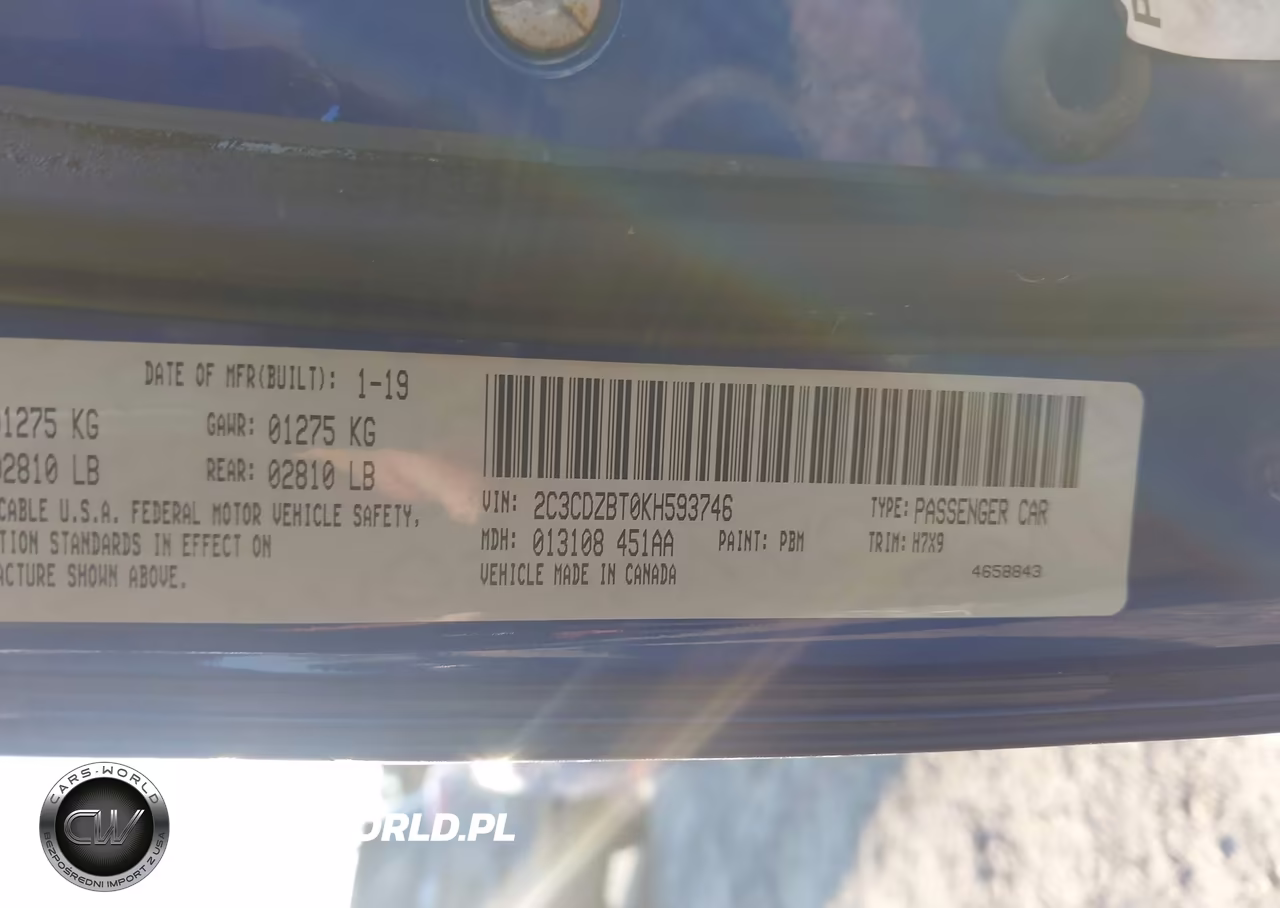 2019 Dodge Challenger R-T VIN:2C3CDZBT0KH593746 - 9