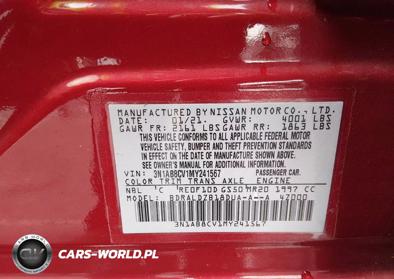 2021 Nissan Sentra Sv Xtronic Cvt VIN:3N1AB8CV1MY241567 - 9