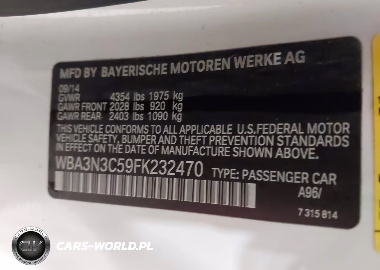 2015 BMW 428I VIN:WBA3N3C59FK232470 - 9