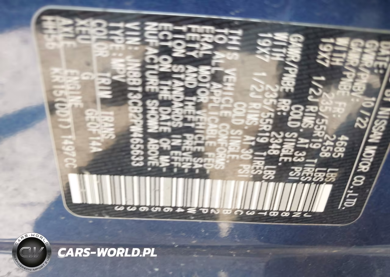 2023 Nissan Rogue Sl Intelligent Awd VIN:JN8BT3CB2PW465633 - 9
