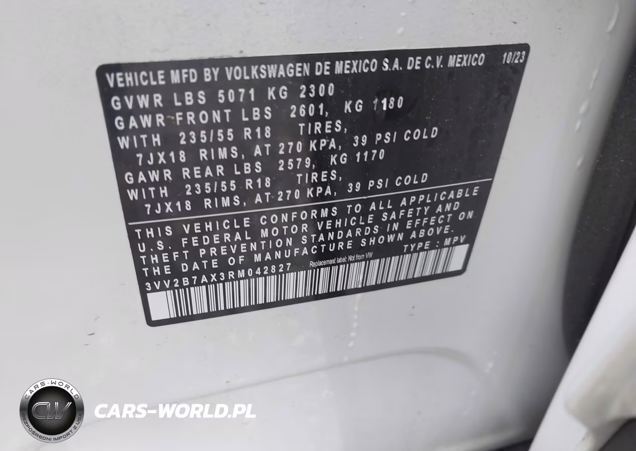 2024 Volkswagen Tiguan 2.0T Se-2.0T Wolfsburg Edition VIN:3VV2B7AX3RM042827 - 9