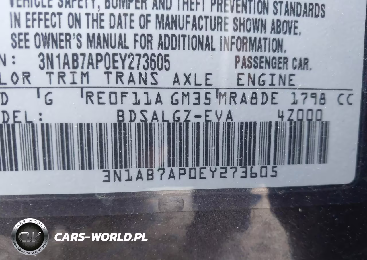 2014 Nissan Sentra Sl VIN:3N1AB7AP0EY273605 - 9