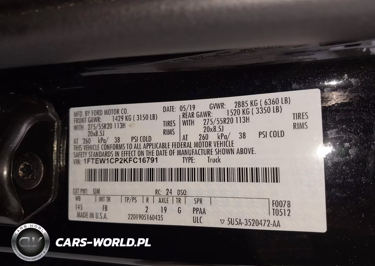 2019 Ford F-150 Xlt VIN:1FTEW1CP2KFC16791 - 9