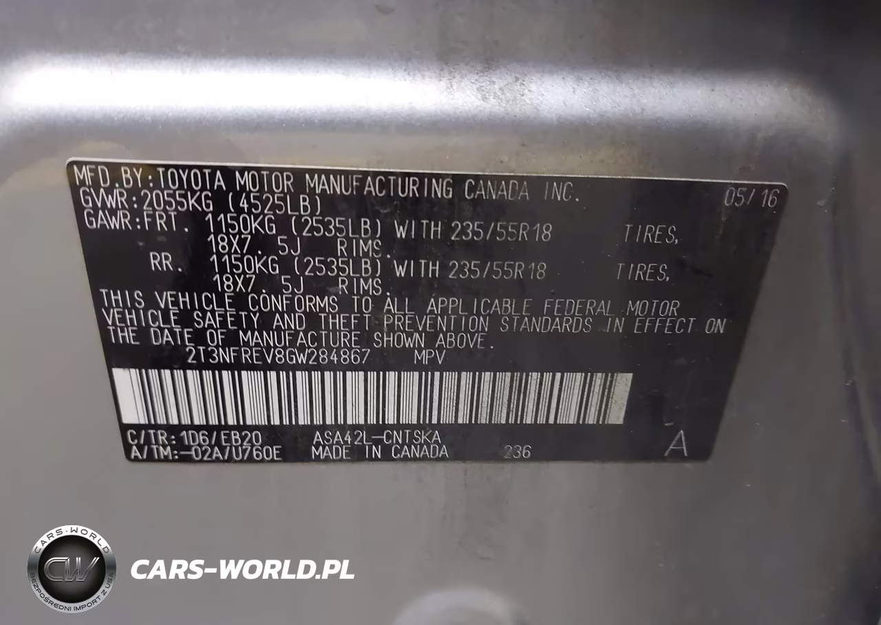 2016 Toyota Rav4 Se VIN:2T3NFREV8GW284867 - 9