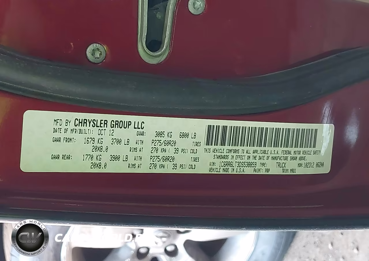 2013 Ram 1500 Big Horn VIN:1C6RR6LT3DS538859 - 9