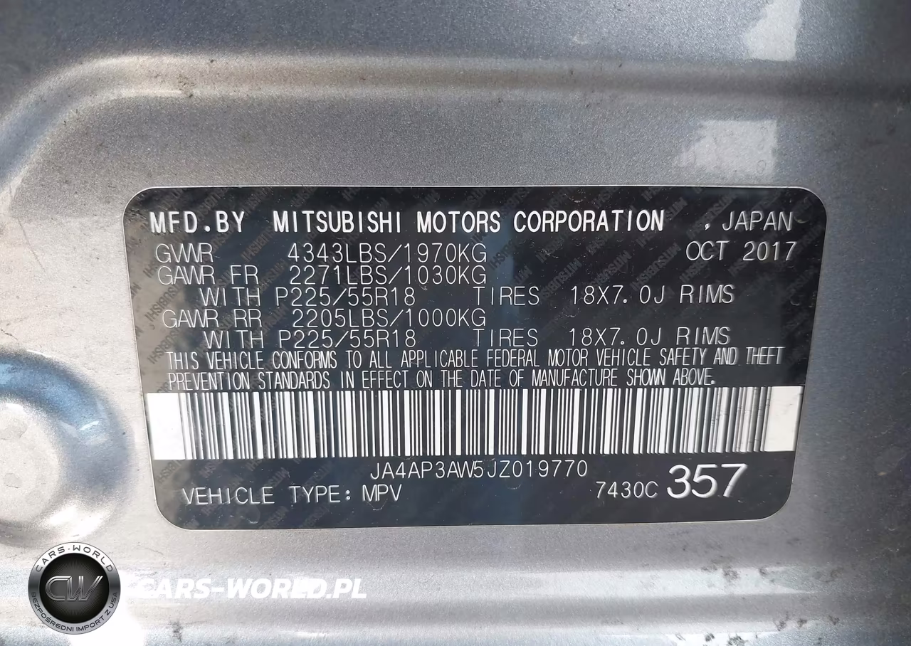 2018 Mitsubishi Outlander Sport 2.4 Se VIN:JA4AP3AW5JZ019770 - 9