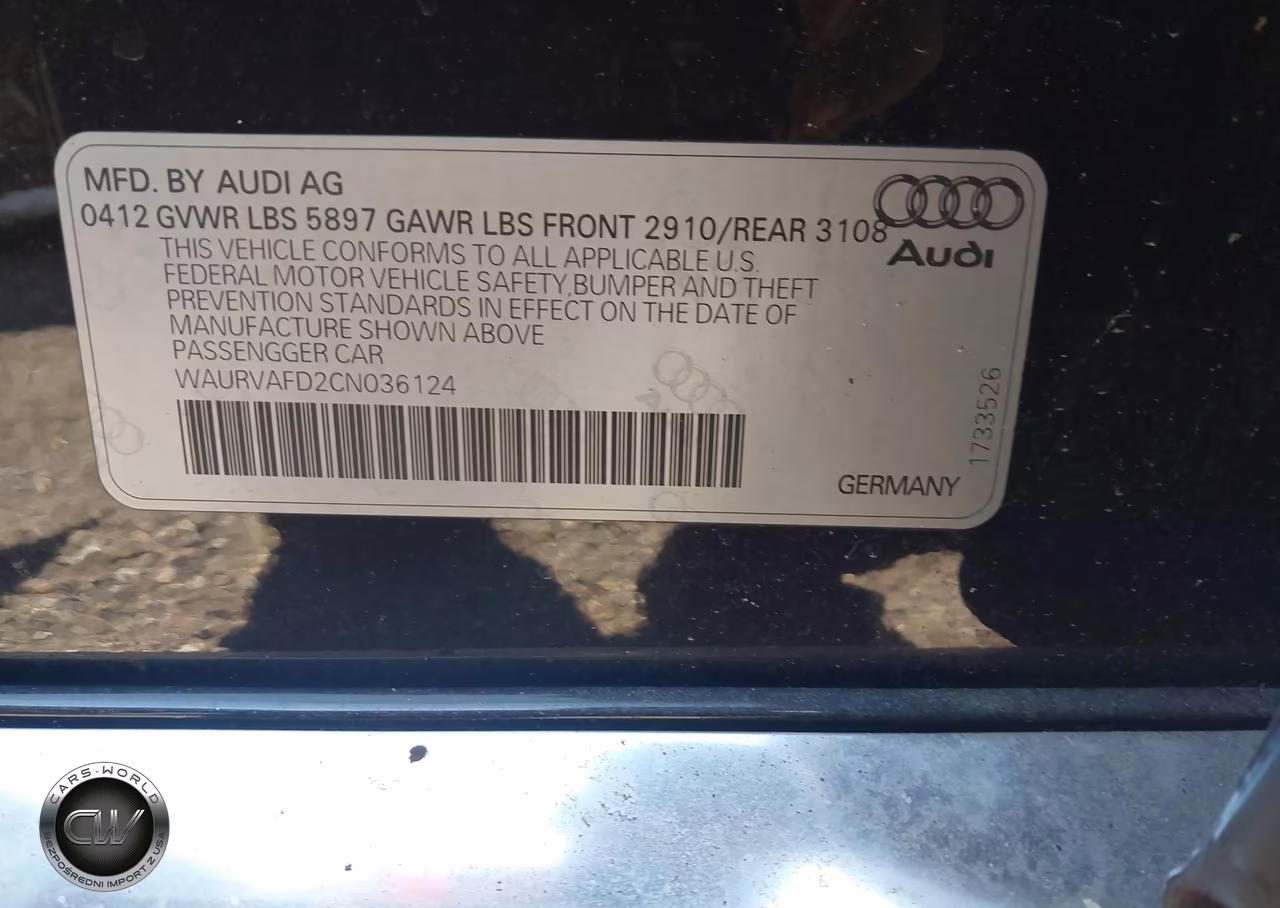 2012 Audi A8 L 4.2 VIN:WAURVAFD2CN036124 - 9