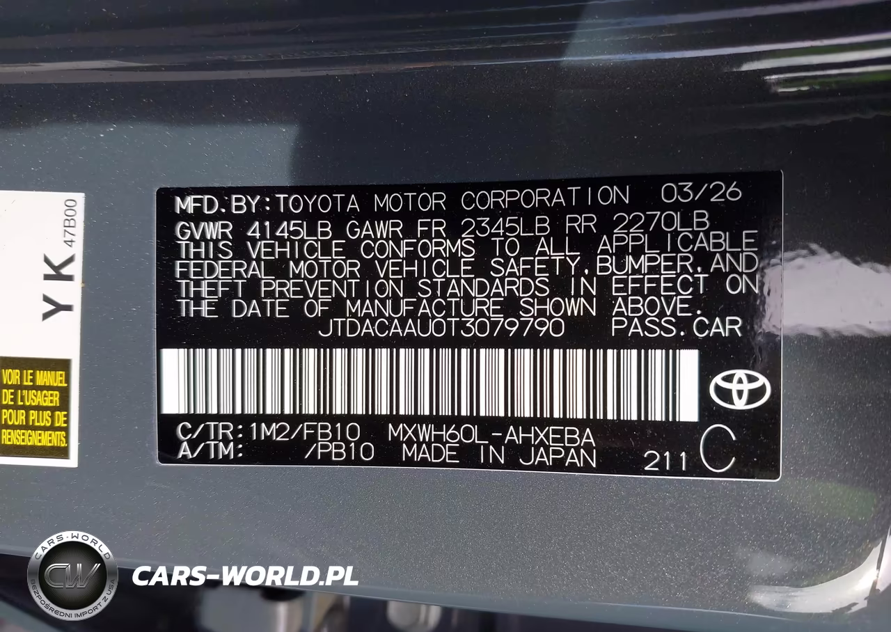 2026 Toyota Prius Le VIN:JTDACAAU0T3079790 - 9