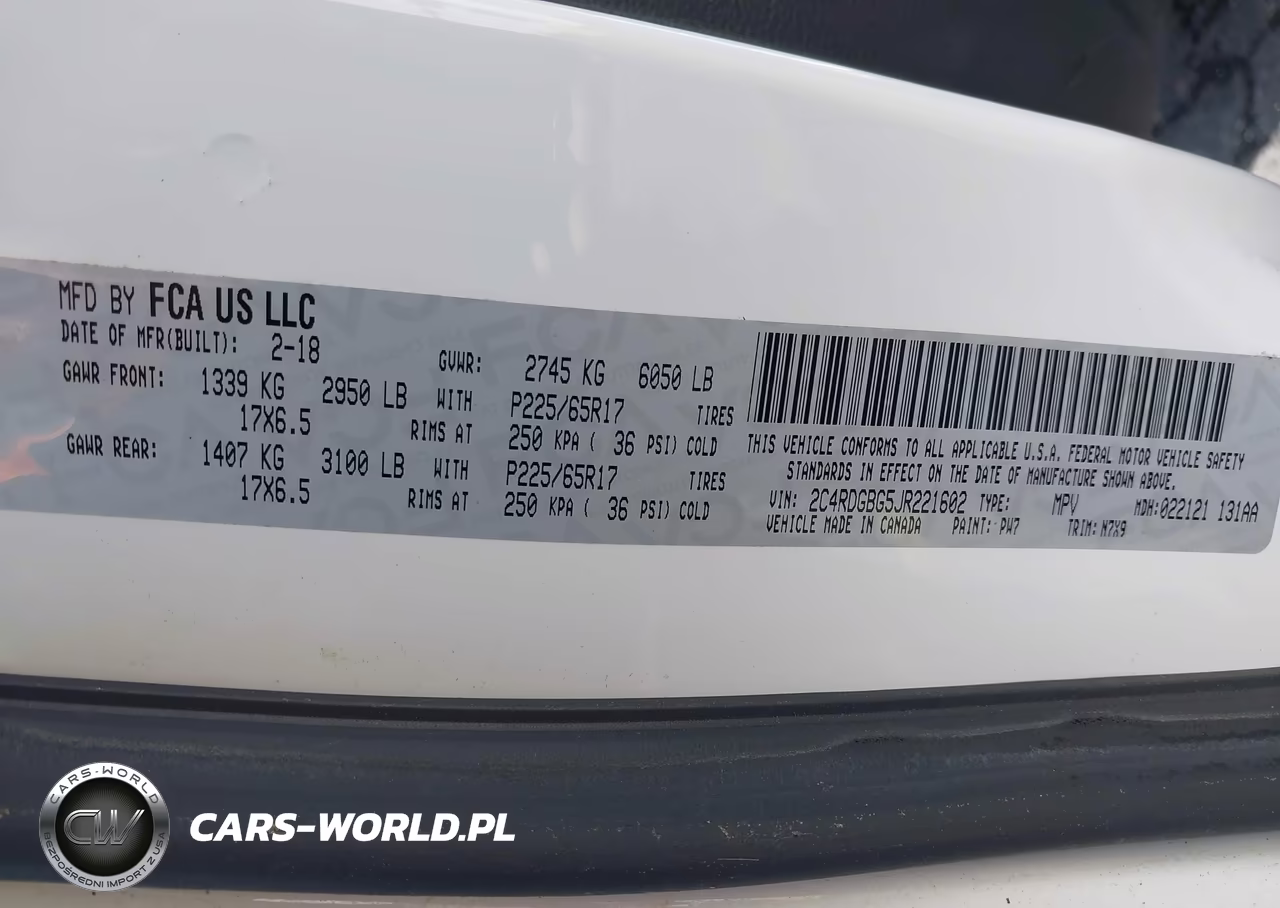 2018 Dodge Grand Caravan Se Plus VIN:2C4RDGBG5JR221602 - 9