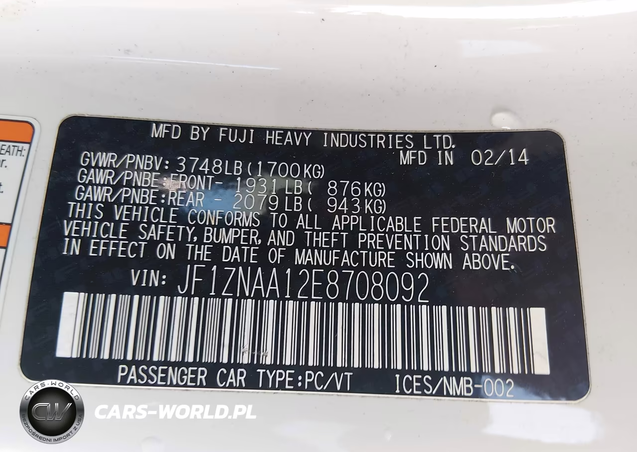 2014 Scion Fr-S VIN:JF1ZNAA12E8708092 - 9