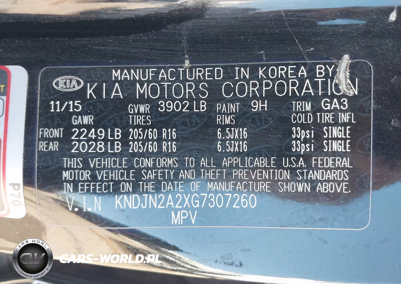 2016 Kia Soul VIN:KNDJN2A2XG7307260 - 9