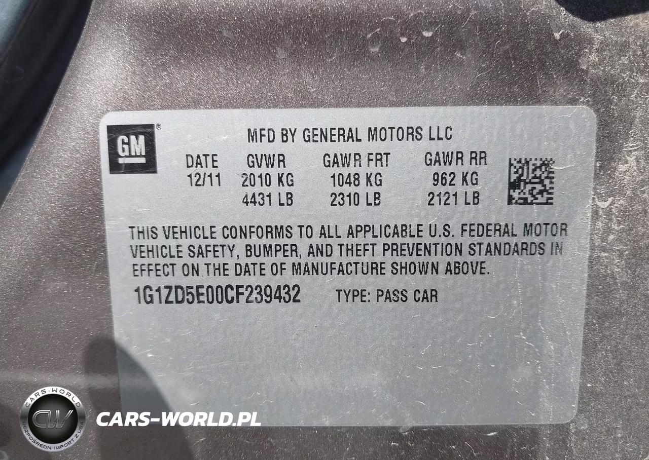 2012 Chevrolet Malibu 2Lt VIN:1G1ZD5E00CF239432 - 9
