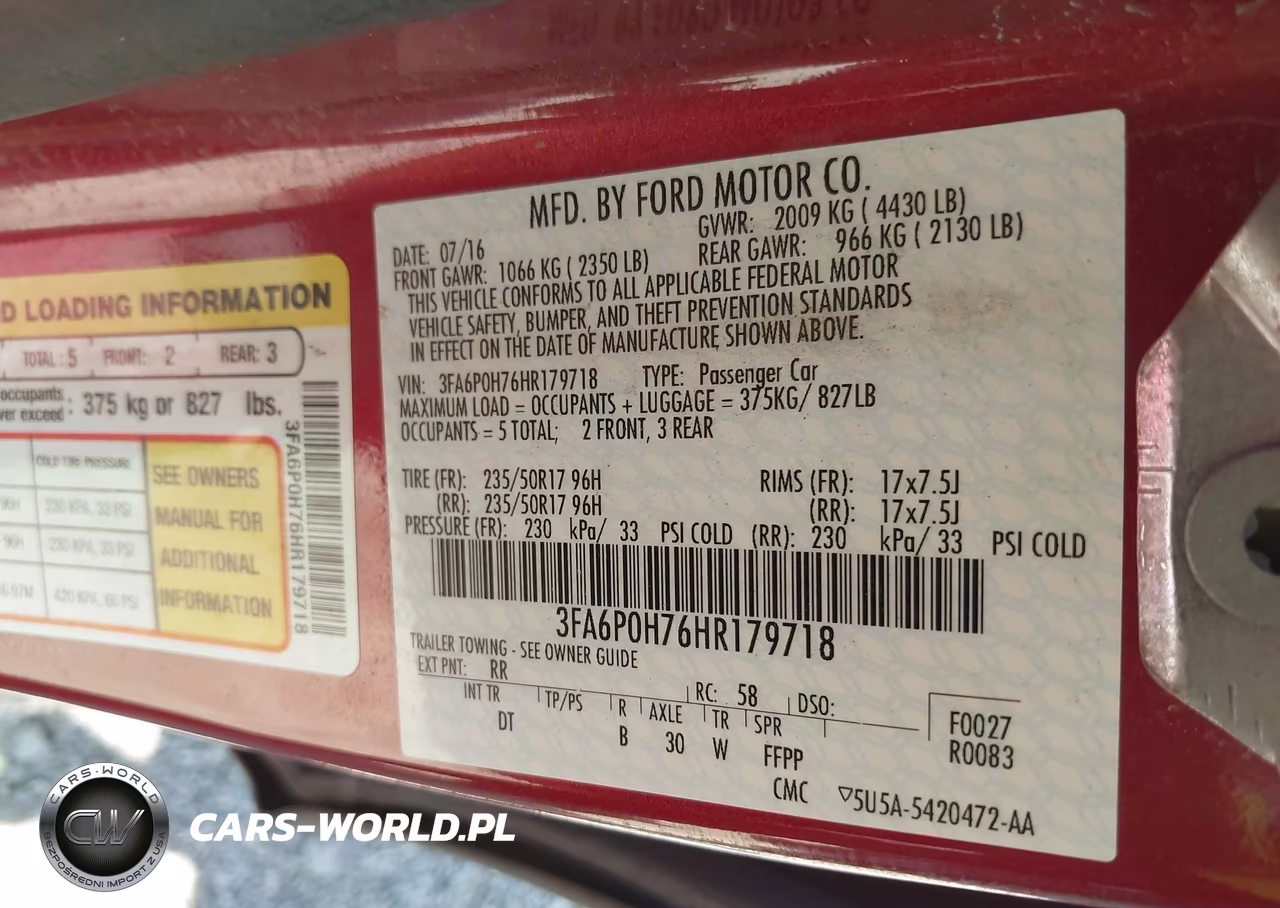 2017 Ford Fusion Se VIN:3FA6P0H76HR179718 - 9