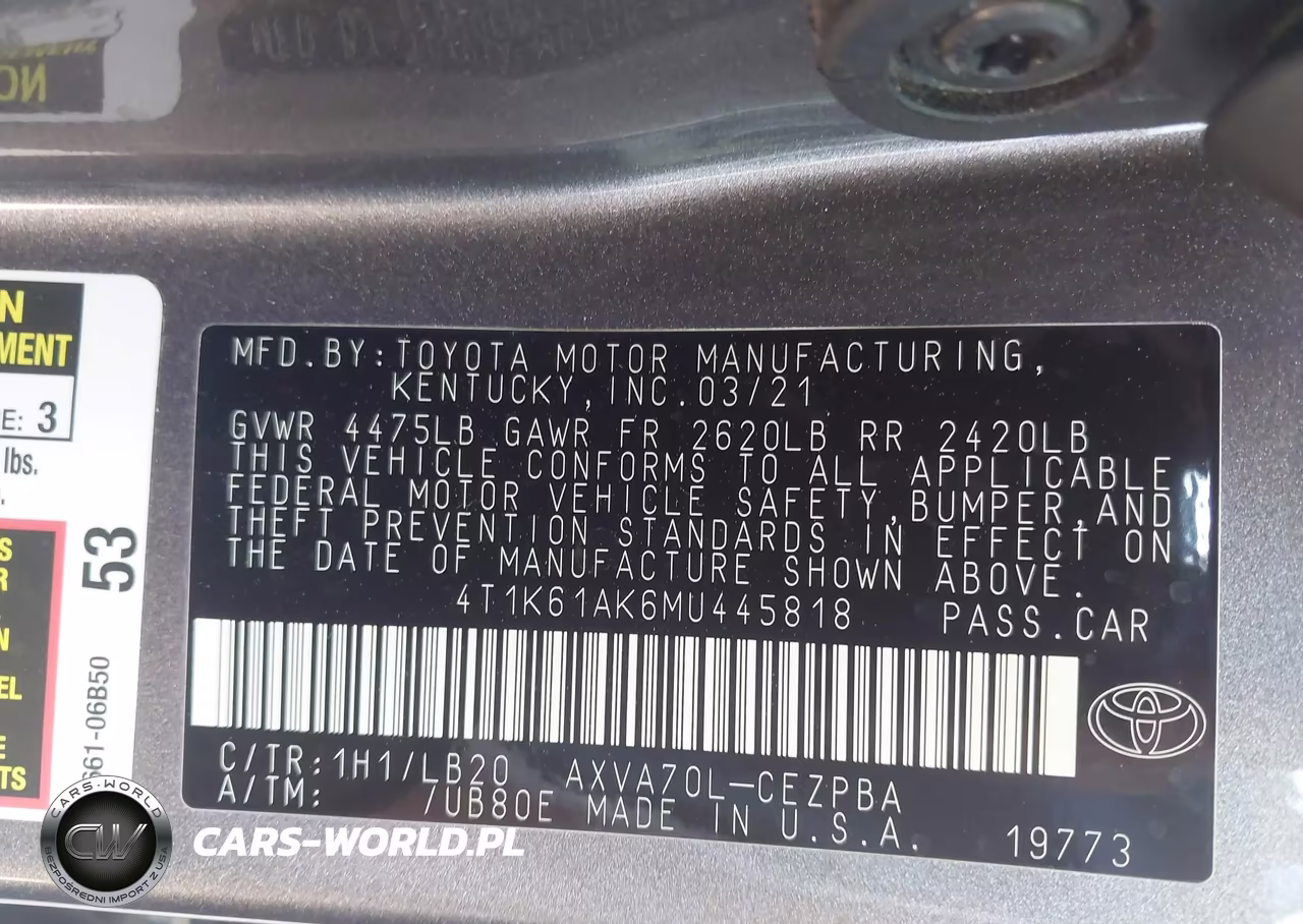 2021 Toyota Camry Xse VIN:4T1K61AK6MU445818 - 9