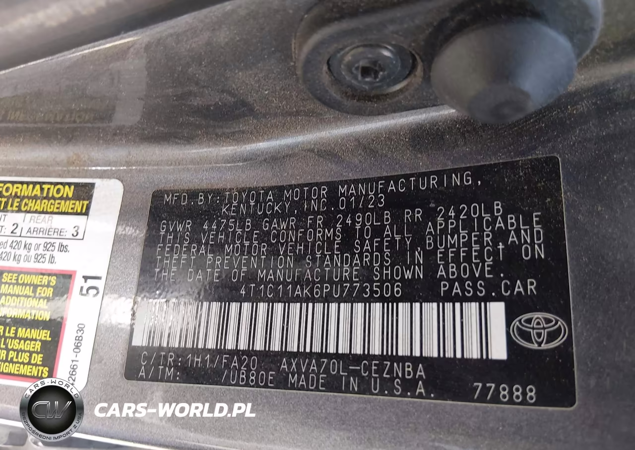 2023 Toyota Camry Le VIN:4T1C11AK6PU773506 - 9
