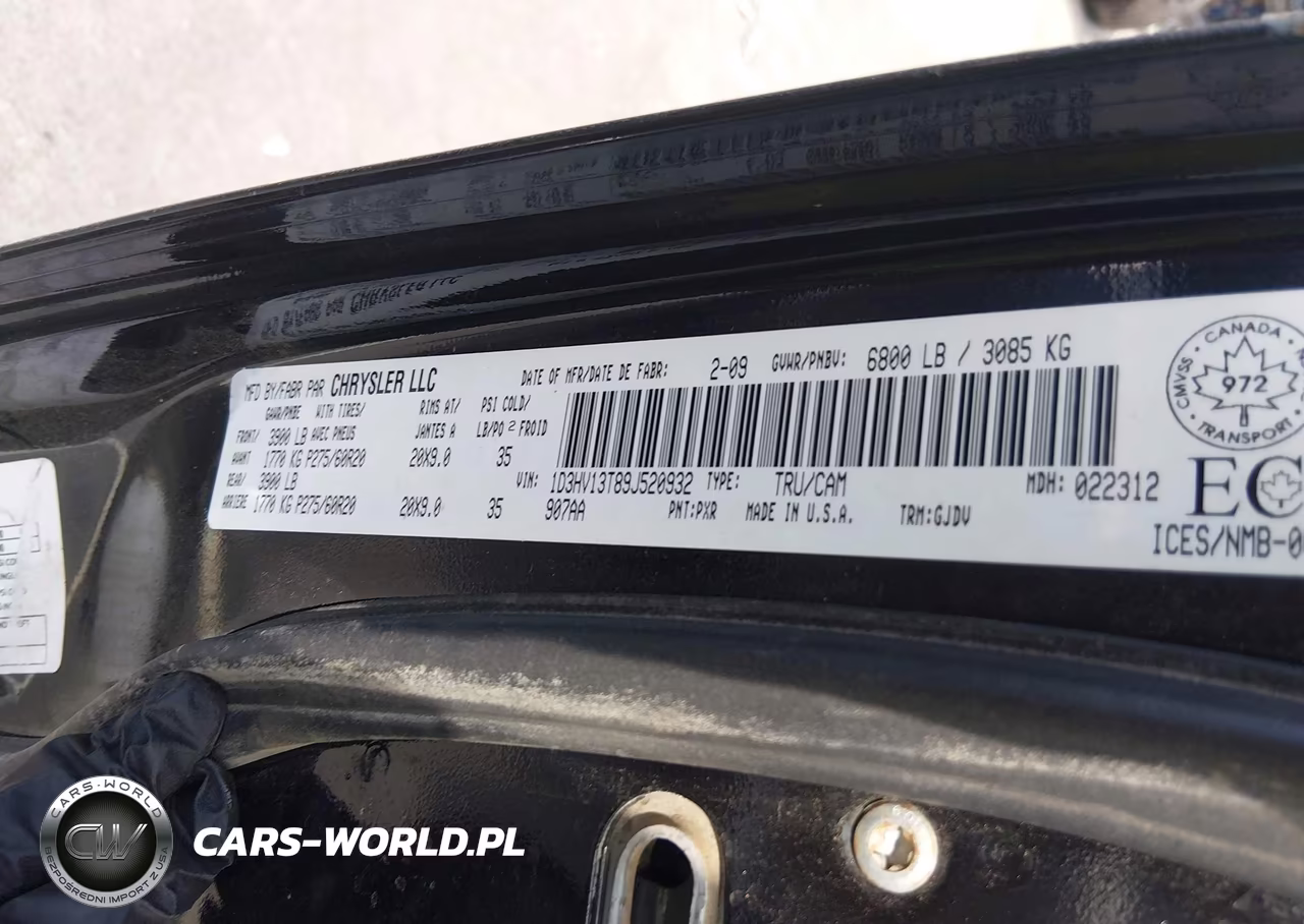 2009 Dodge Ram 1500 Laramie VIN:1D3HV13T89J520932 - 9