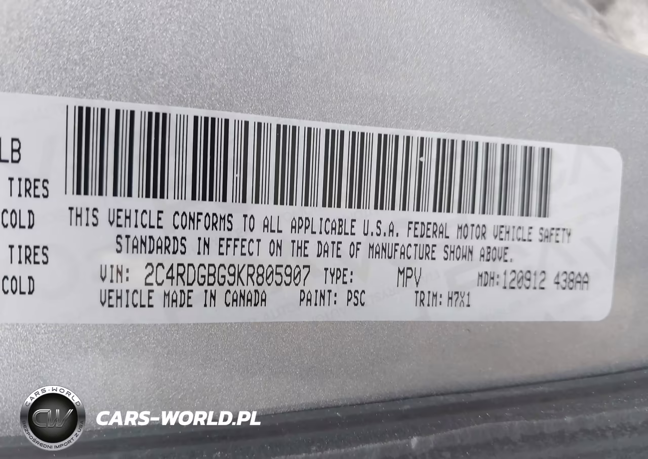 2019 Dodge Grand Caravan Se VIN:2C4RDGBG9KR805907 - 9
