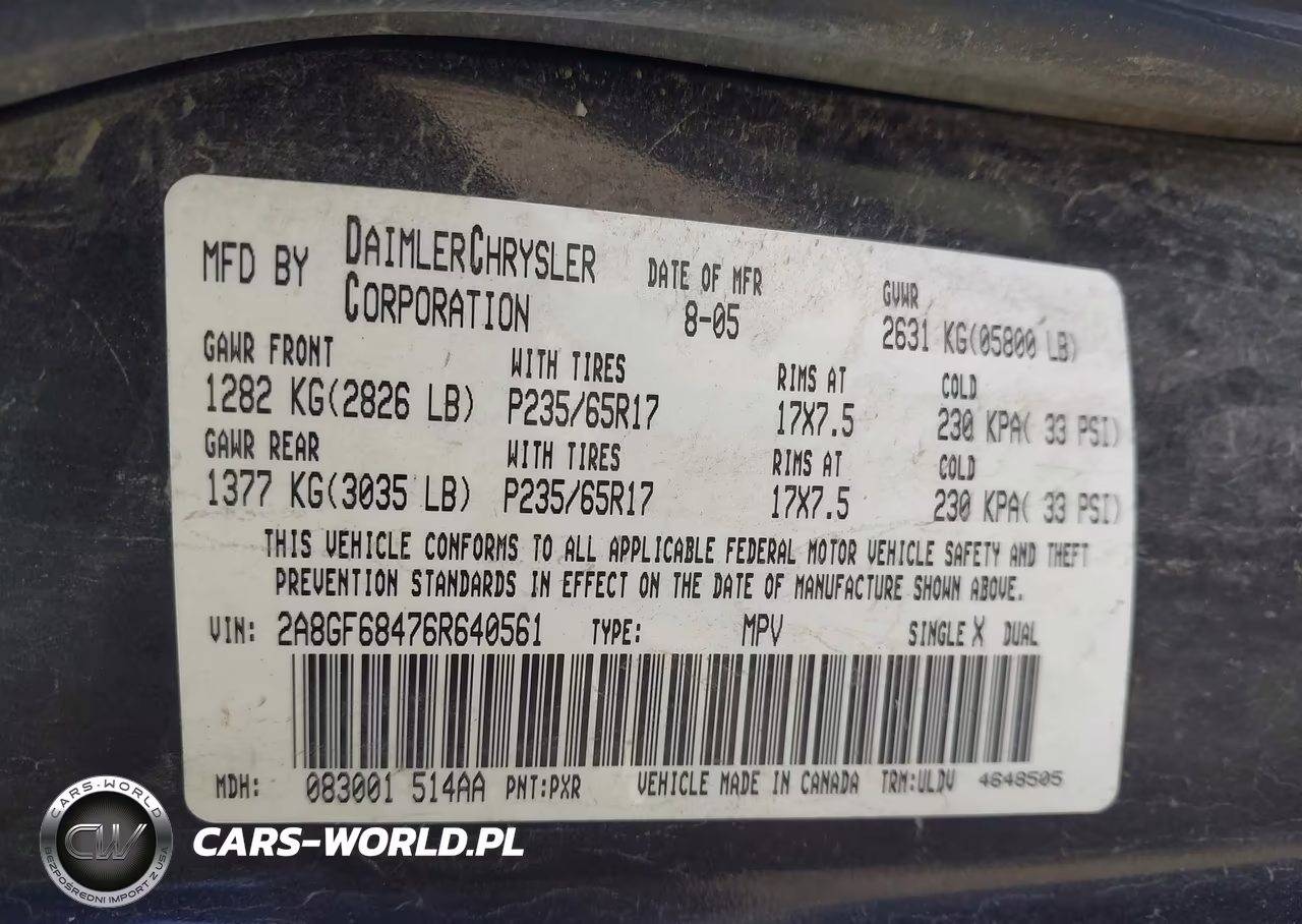 2006 Chrysler Pacifica Touring VIN:2A8GF68476R640561 - 9