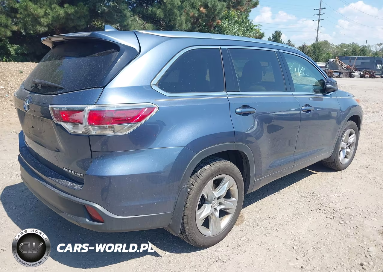 2015 Toyota Highlander Limited V6 VIN:5TDDKRFHXFS086162 - 4