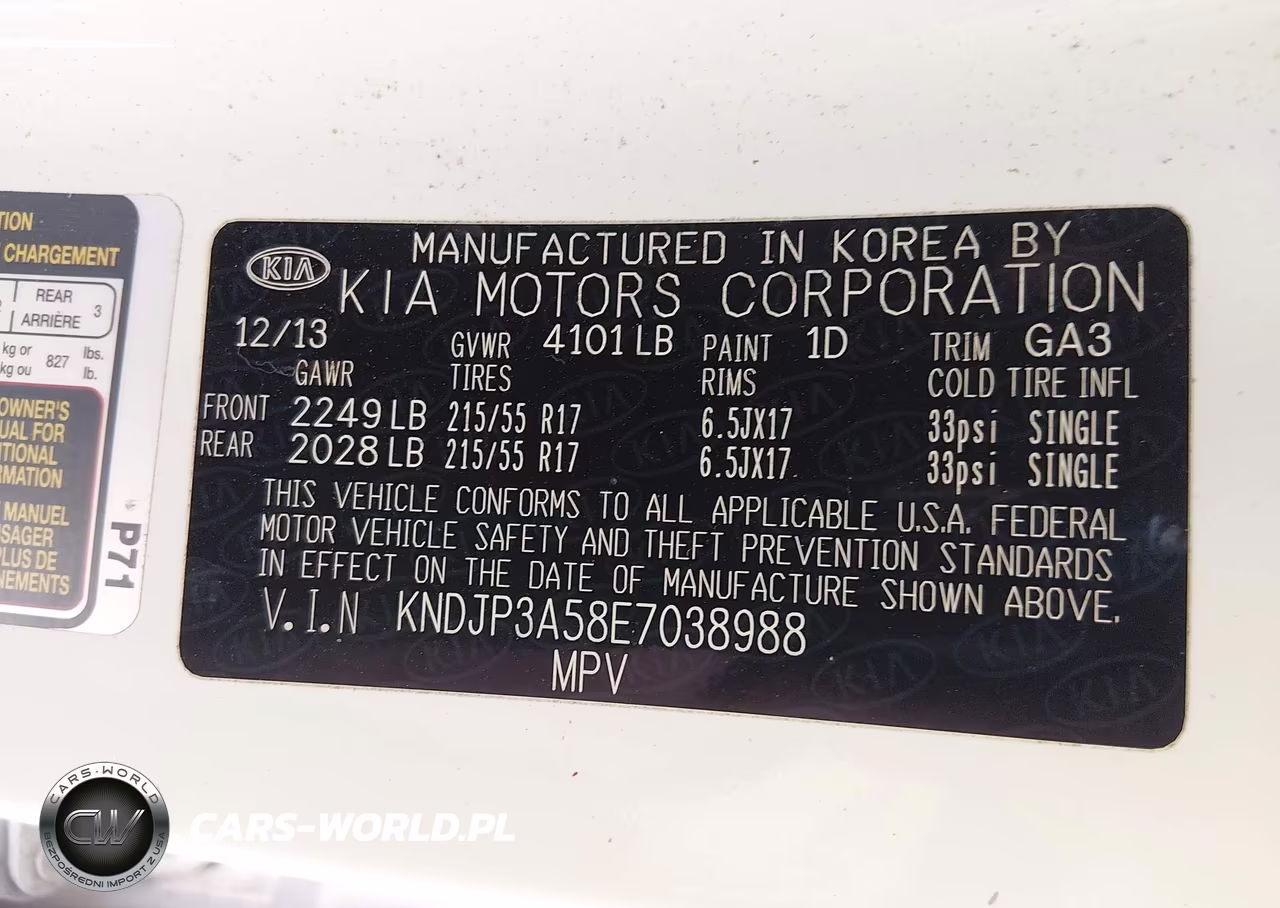 2014 Kia Soul + VIN:KNDJP3A58E7038988 - 9
