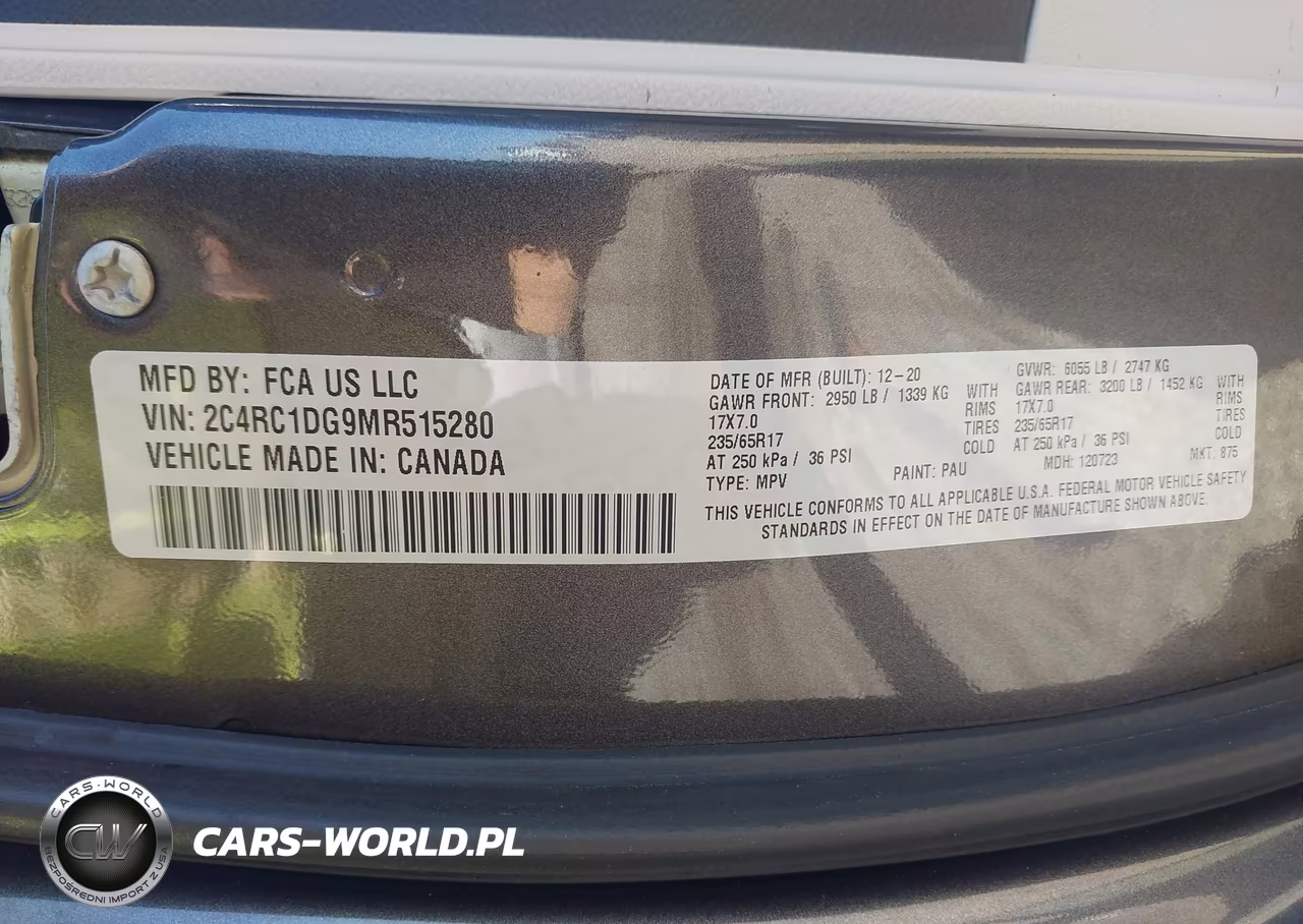 2021 Chrysler Voyager Lxi VIN:2C4RC1DG9MR515280 - 9