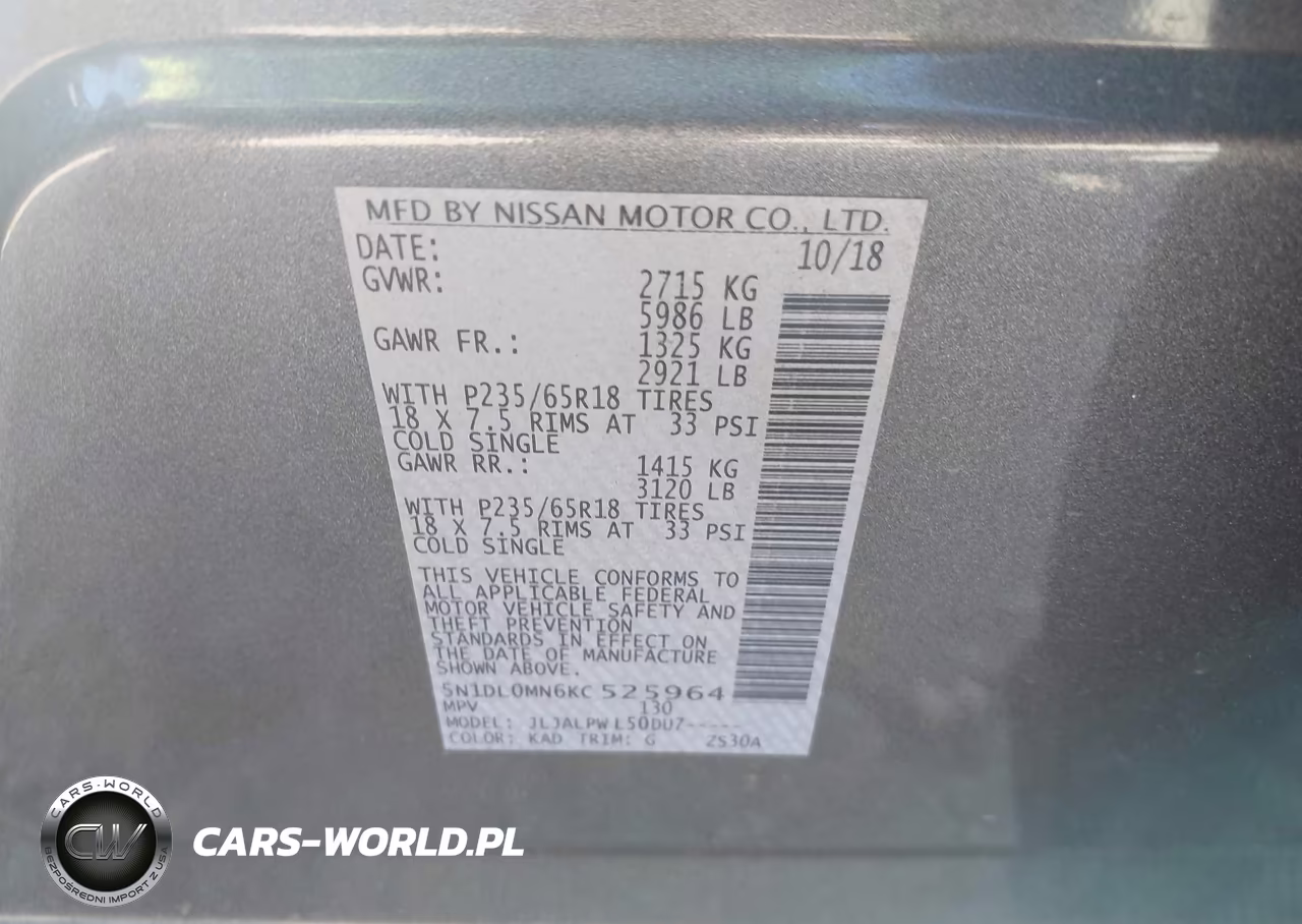 2019 Infiniti Qx60 Pure VIN:5N1DL0MN6KC525964 - 9