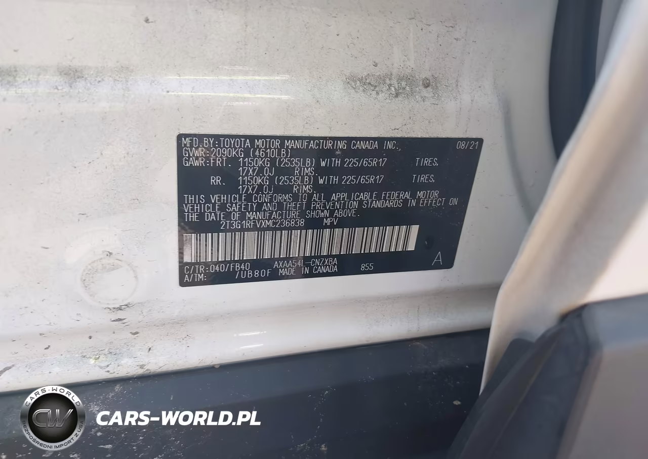 2021 Toyota Rav4 Le VIN:2T3G1RFVXMC236838 - 9