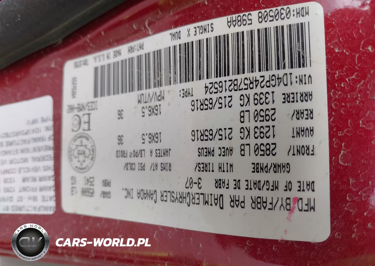 2007 Dodge Grand Caravan VIN:1D4GP24R57B216524 - 9