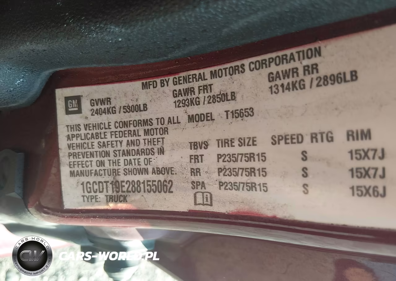 2008 Chevrolet Colorado Lt VIN:1GCDT19E288155062 - 9