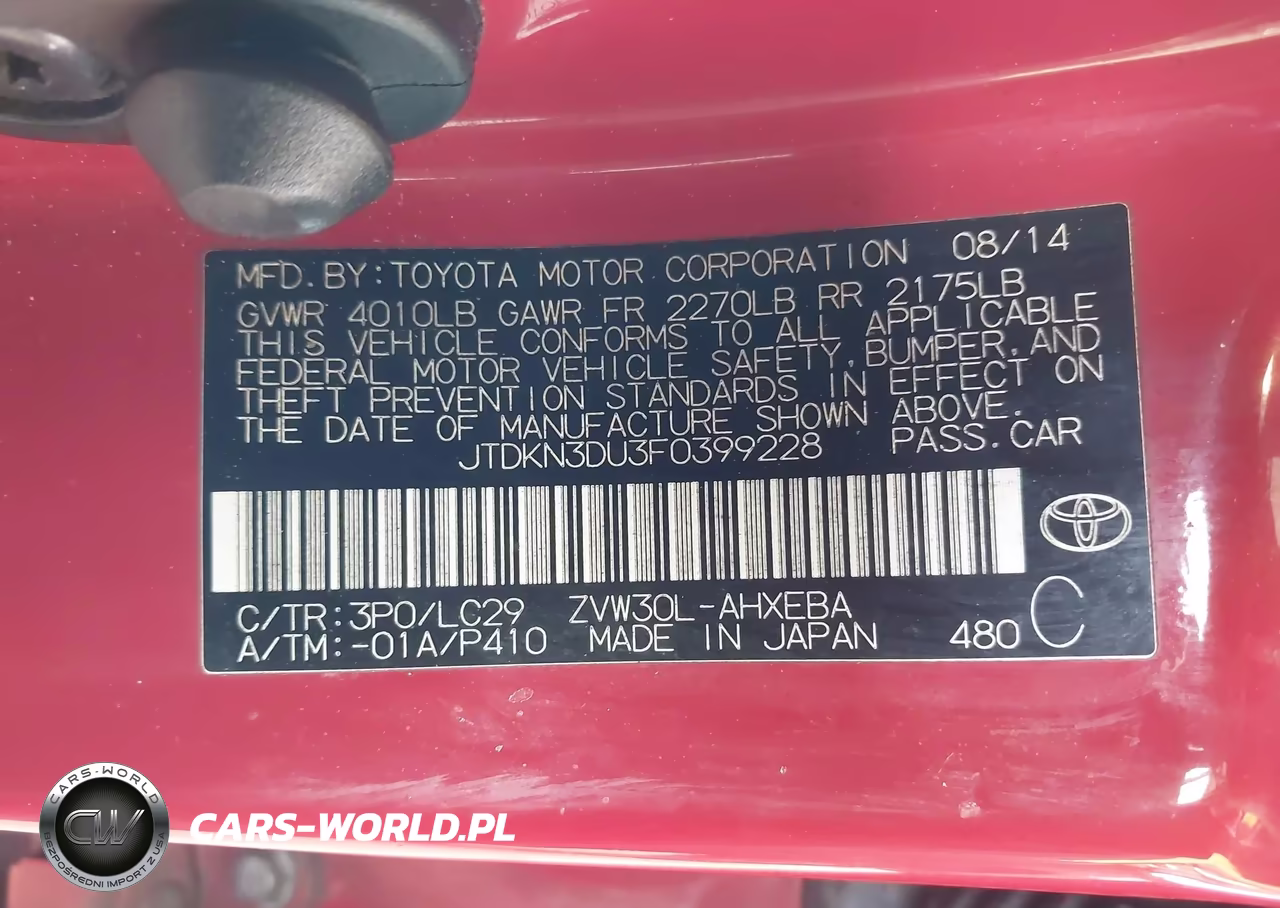 2015 Toyota Prius Persona Series Special Edition VIN:JTDKN3DU3F0399228 - 9