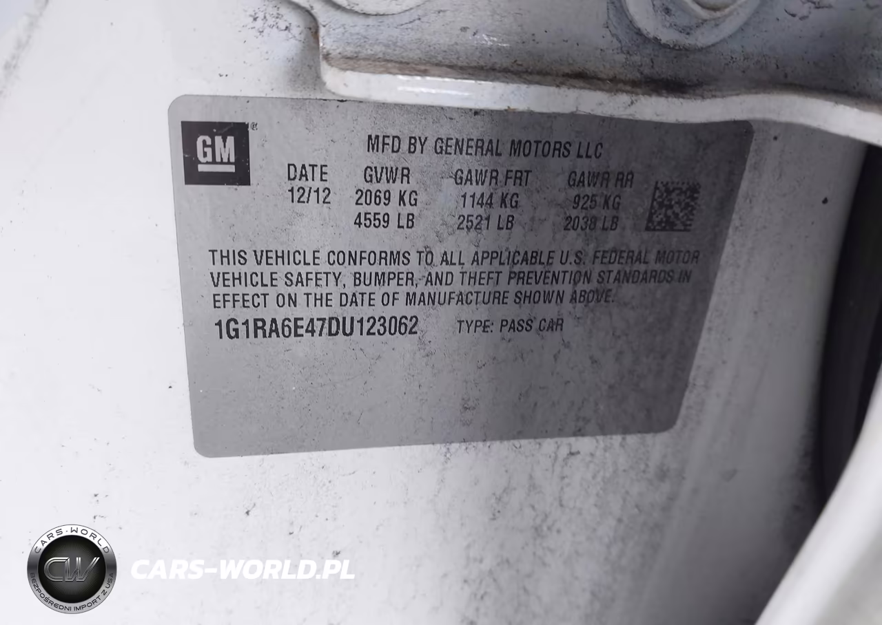 2013 Chevrolet Volt VIN:1G1RA6E47DU123062 - 9