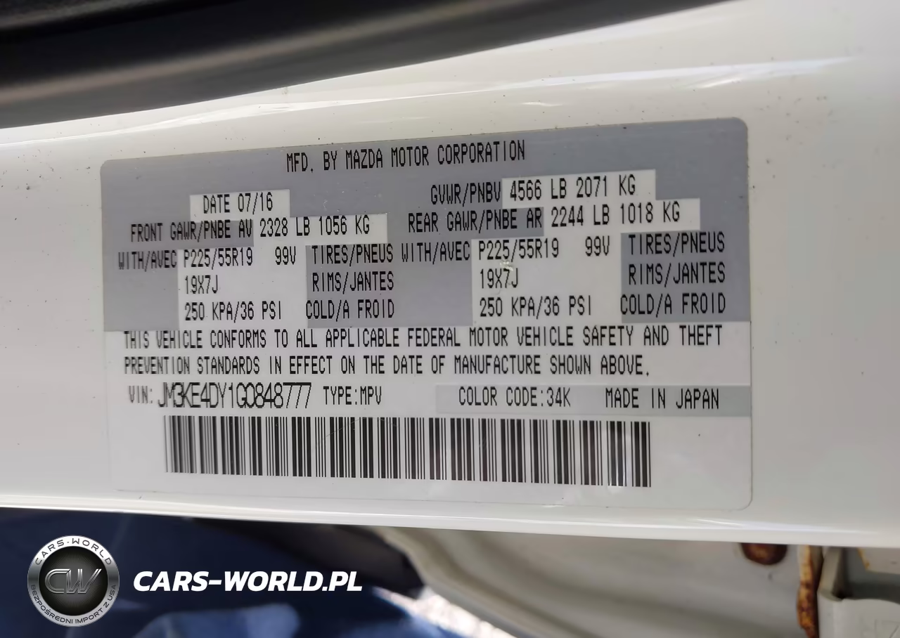2016 Mazda Cx-5 Grand Touring VIN:JM3KE4DY1G0848777 - 9