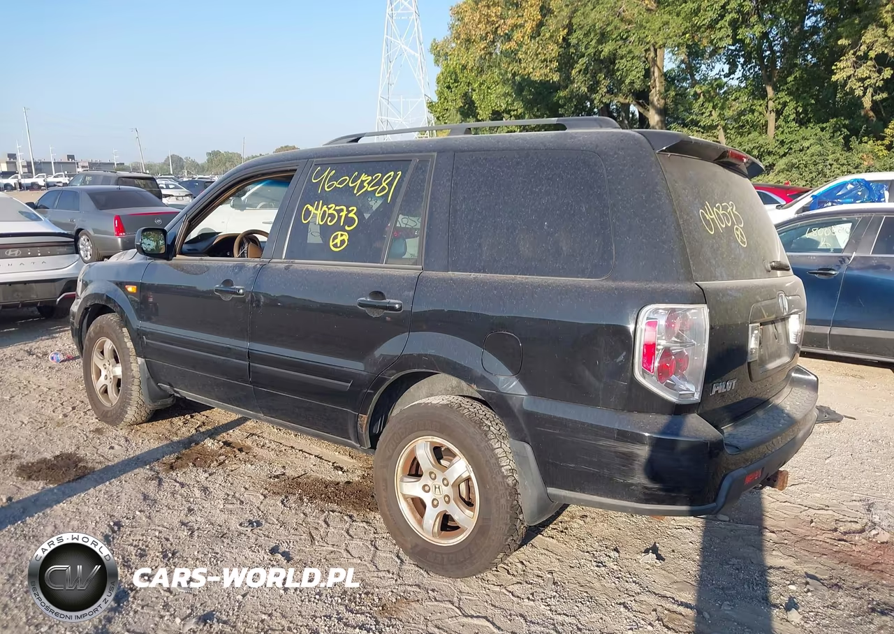 2007 Honda Pilot Ex-L VIN:5FNYF28647B040373 - 3