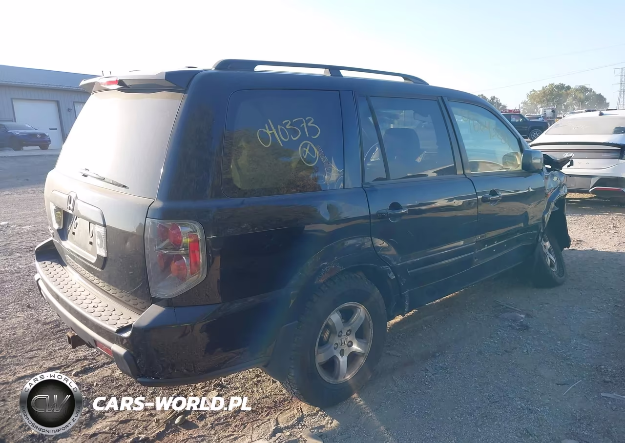 2007 Honda Pilot Ex-L VIN:5FNYF28647B040373 - 4