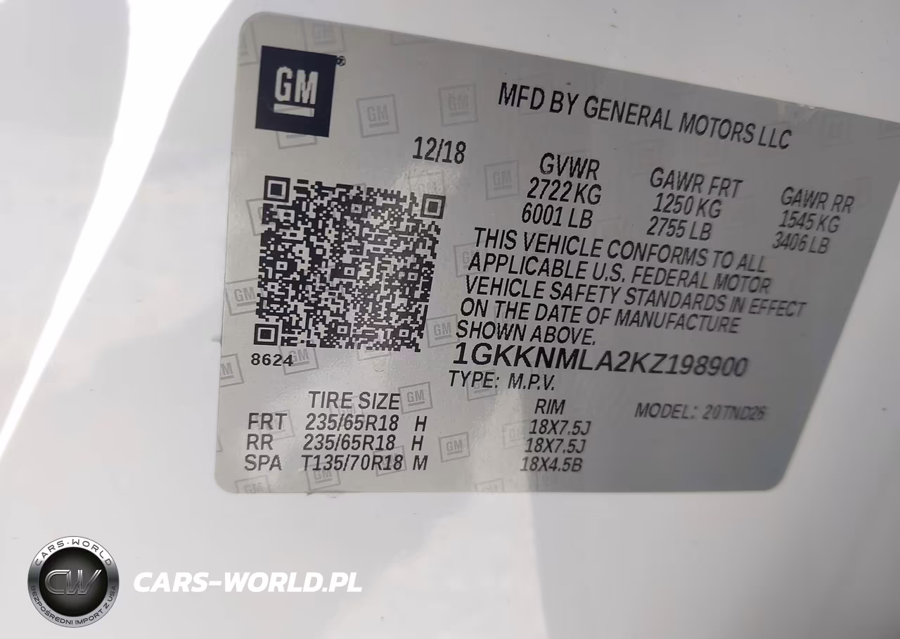 2019 GMC Acadia Slt-1 VIN:1GKKNMLA2KZ198900 - 9