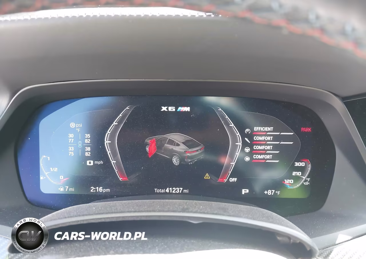 2021 BMW X6 M VIN:5YMCY0C07M9E19296 - 7