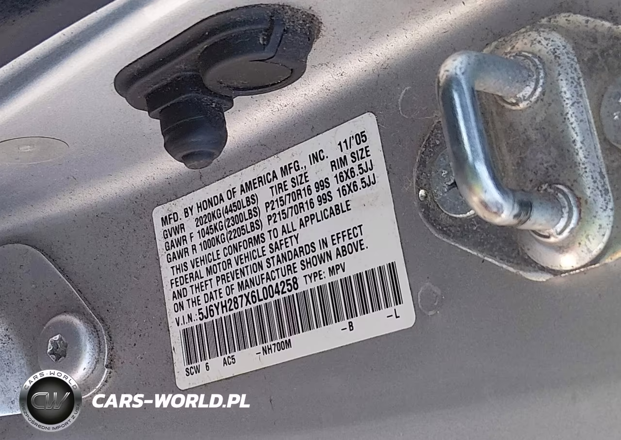 2006 Honda Element Ex-P VIN:5J6YH287X6L004258 - 9